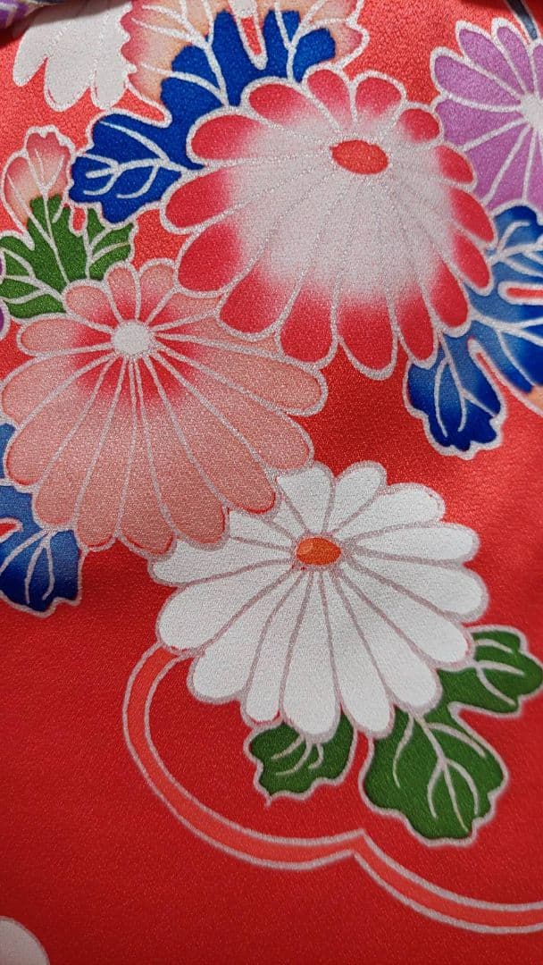 NA354アンティーク子供着物正絹七五三3歳用めちゃくちゃ綺麗着丈82裄丈41