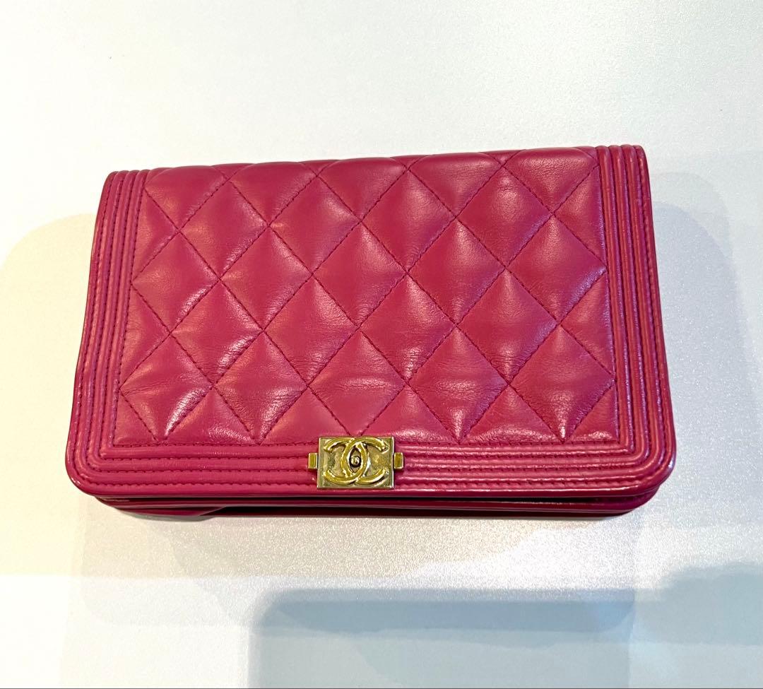 SSCHANEL チェーンウォレット　財布　ボーイシャネル