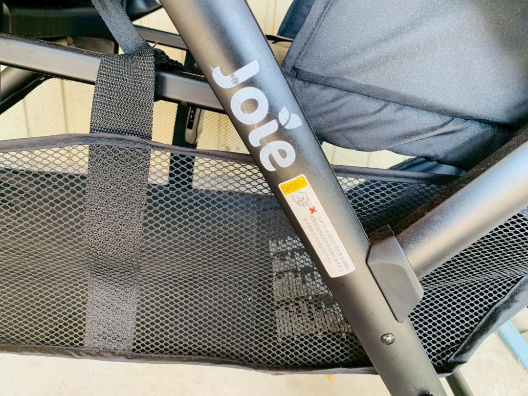 64Z送料込 joie エヴァライトデュオ 2人乗りベビーカー ベージュ 中古品