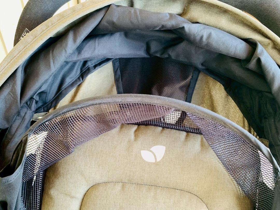 64Z送料込 joie エヴァライトデュオ 2人乗りベビーカー ベージュ 中古品