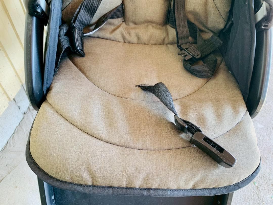 64Z送料込 joie エヴァライトデュオ 2人乗りベビーカー ベージュ 中古品