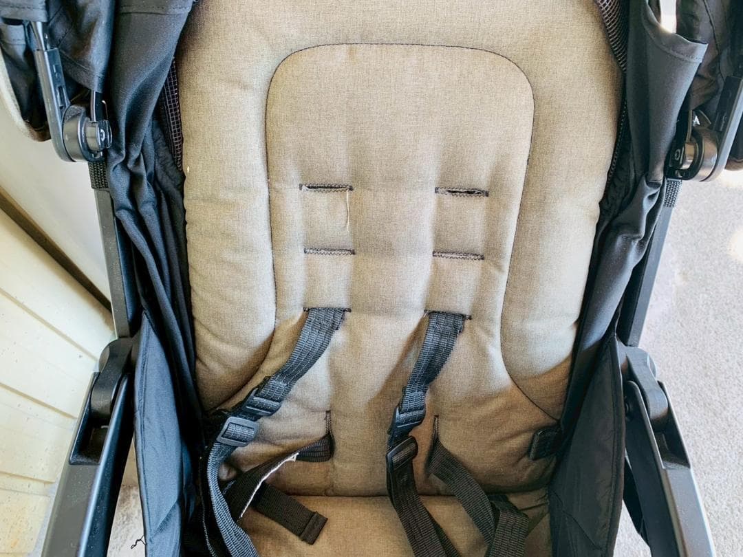 64Z送料込 joie エヴァライトデュオ 2人乗りベビーカー ベージュ 中古品