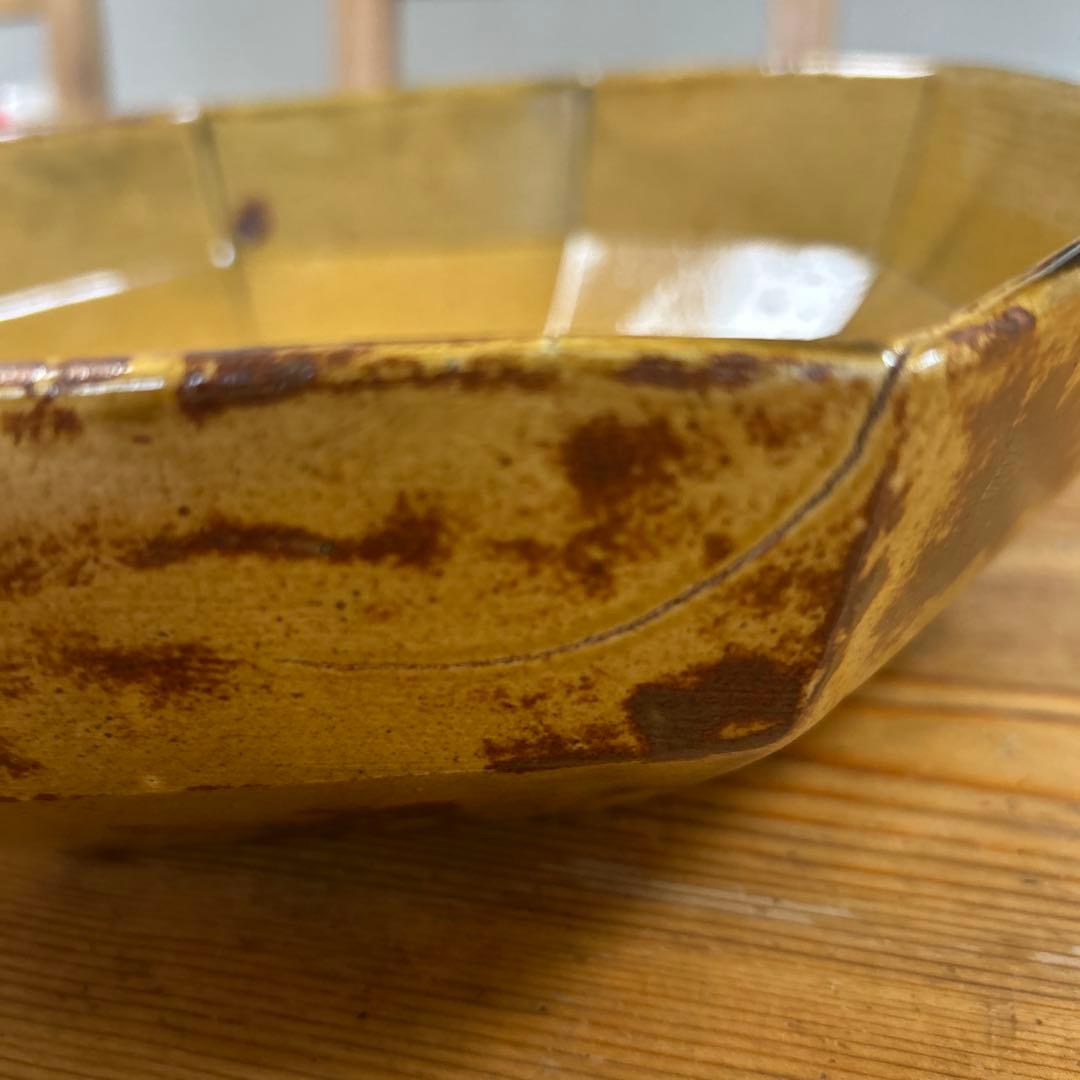 作家　陶芸作家　八角鉢　9寸　サラダ鉢　大鉢