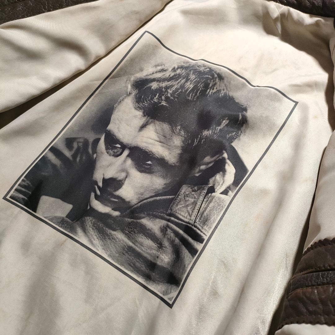 極上/James Dean/leather jacket/羊/シボvintage