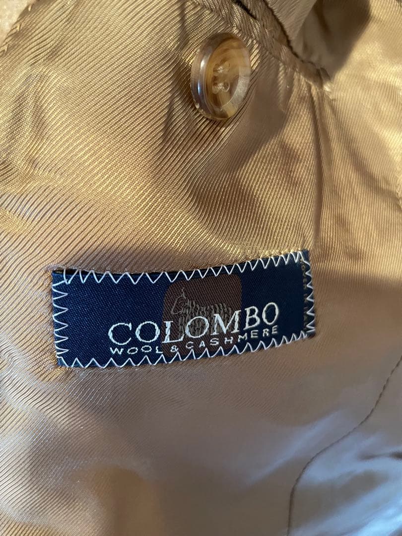 COLOMBO （エディフィス）チェスターコート カシミヤ混キャメル46