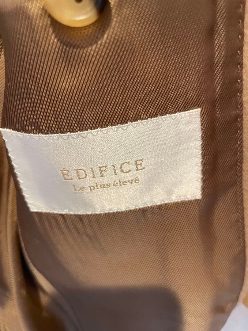 COLOMBO （エディフィス）チェスターコート カシミヤ混キャメル46