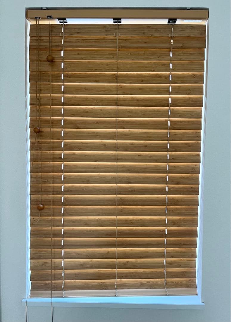 ニチベイ 竹製 ブラインド PUKC-50B コード式 2点セット