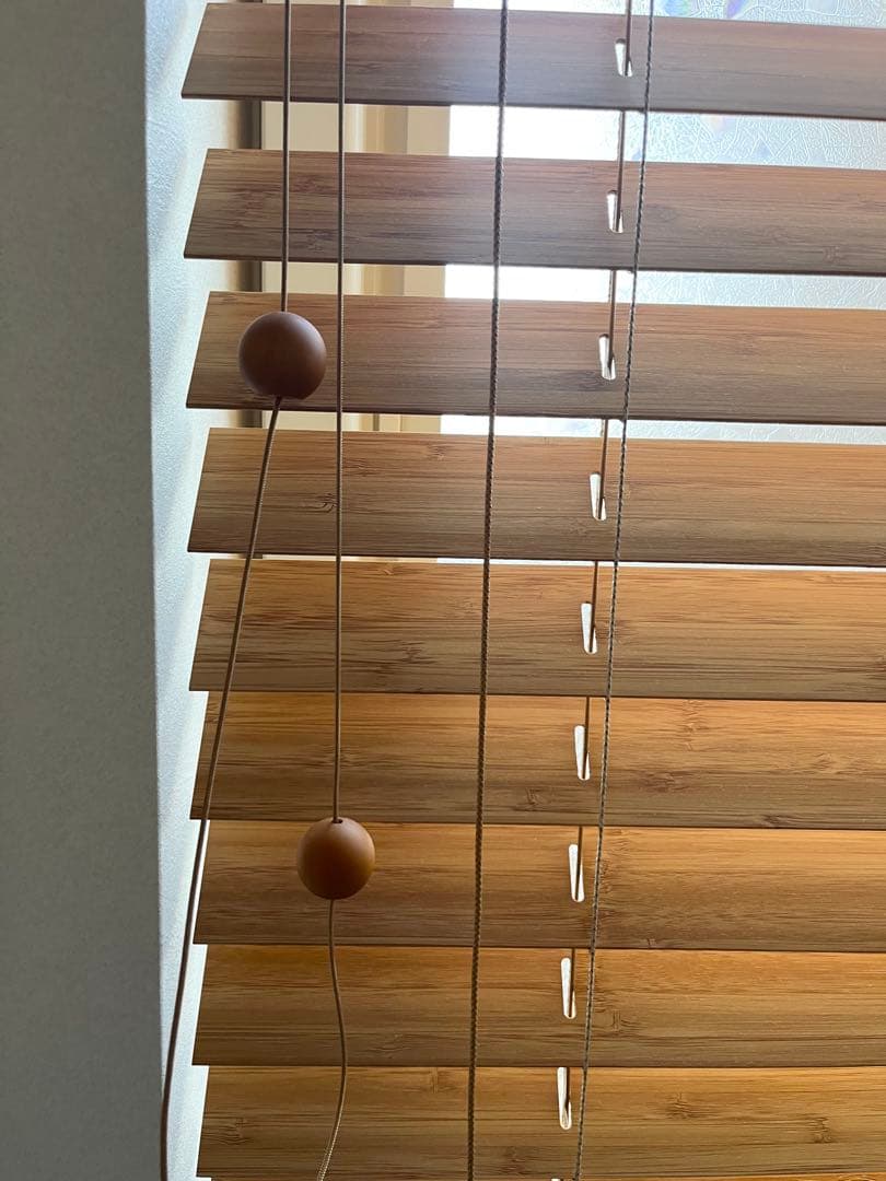 ニチベイ 竹製 ブラインド PUKC-50B コード式 2点セット