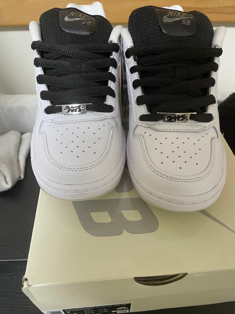 靴 Nike SB P-Rod 1 Retro White and Black