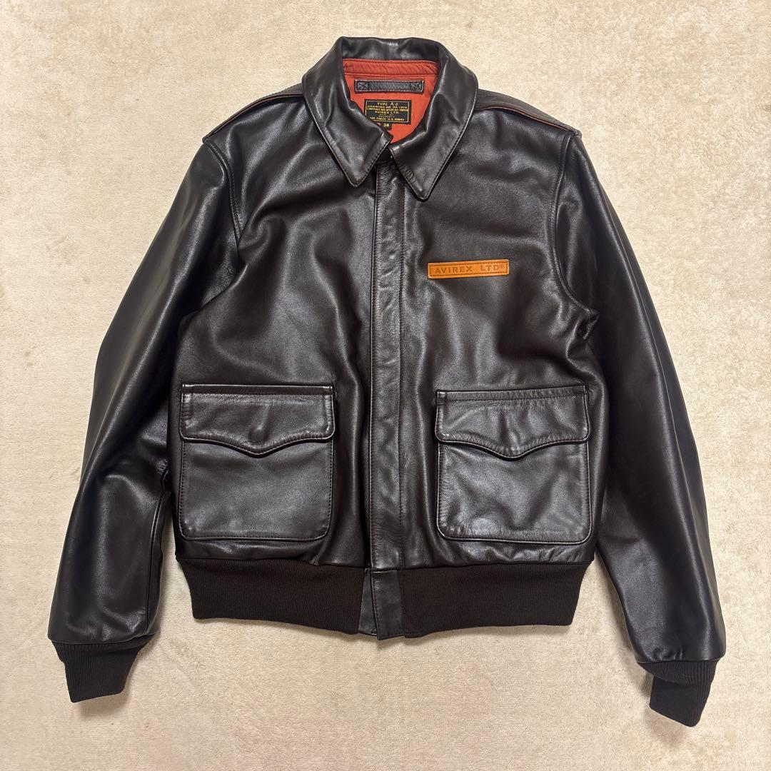 美品 AVIREX レザージャケット フライトジャケット A-2 ホースレザー