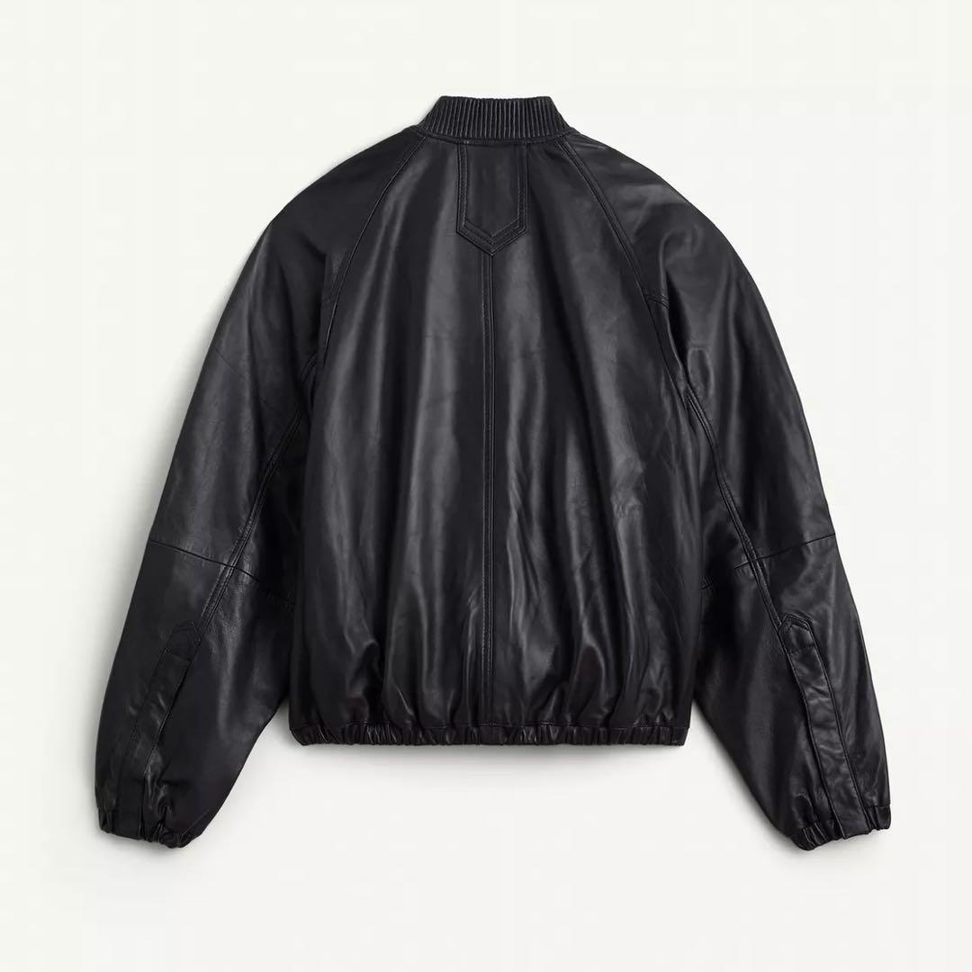 ZARA CCNレザーボンバージャケット　新品　タグ付き　S SRPLS