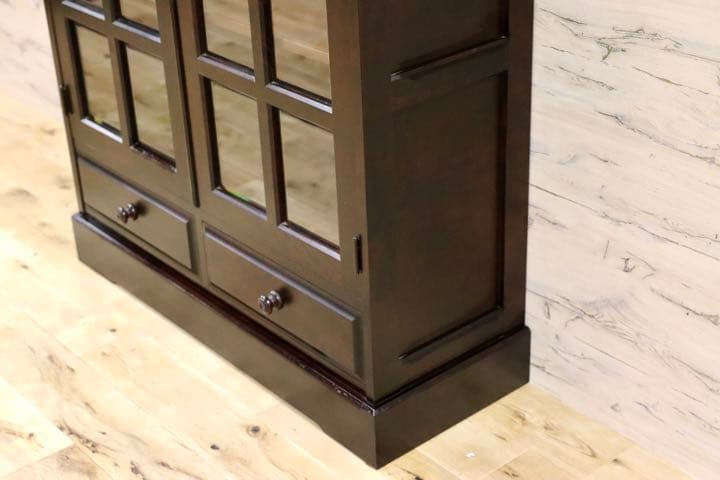 GMFK632○北海道民芸家具 本棚 本箱 キャビネット 飾り棚 食器棚 水屋