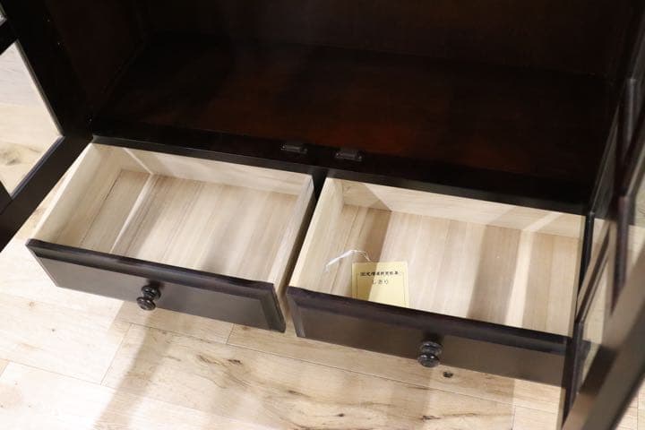 GMFK632○北海道民芸家具 本棚 本箱 キャビネット 飾り棚 食器棚 水屋