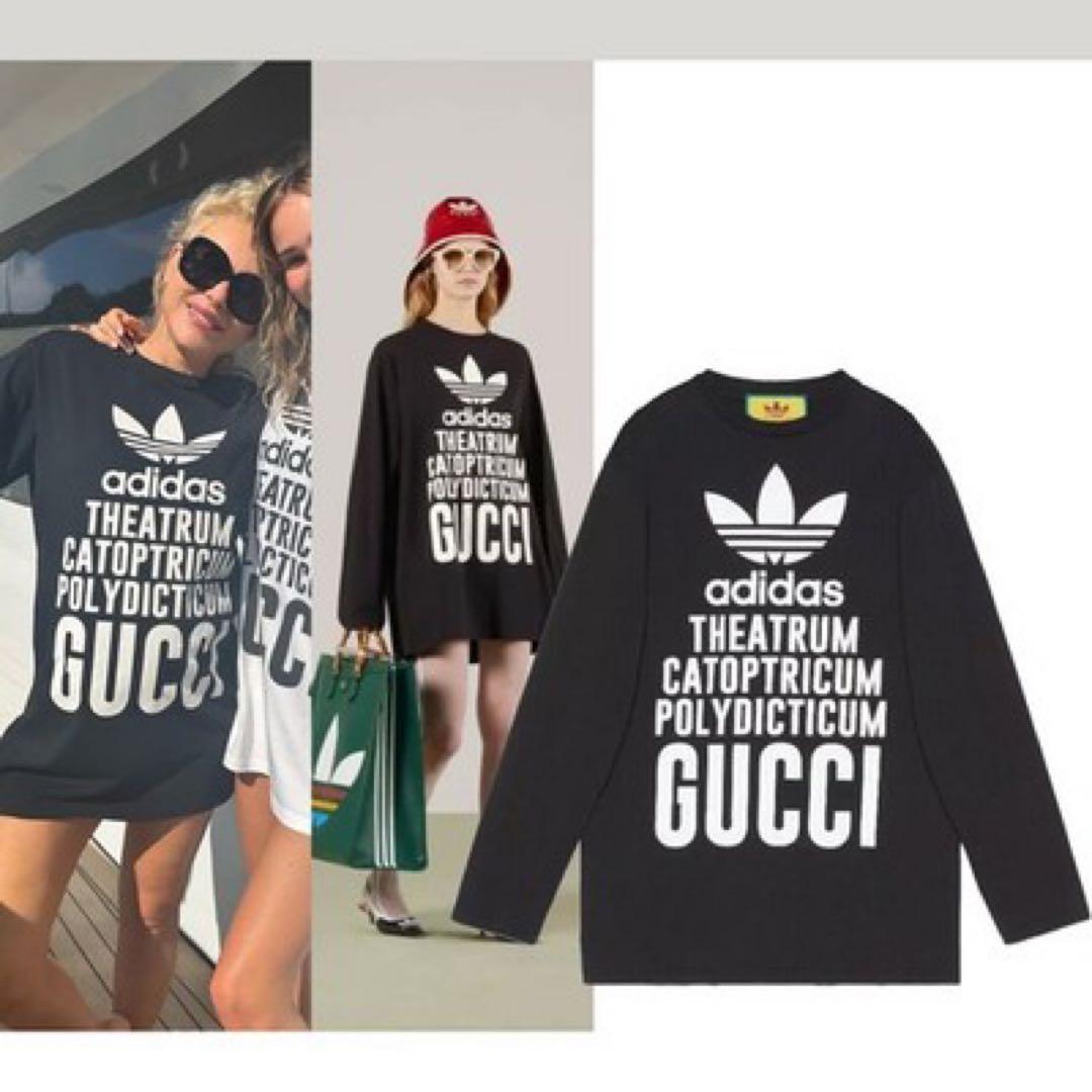 GUCCI adidas コラボ ロンT Tシャツ