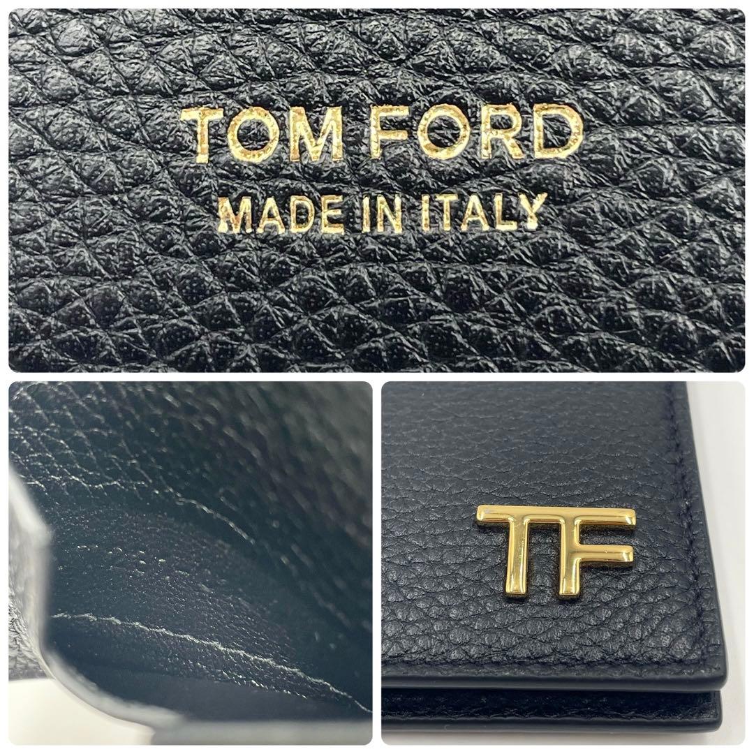 現行•未使用級✨TOM FORD トムフォード マネークリップ 折り財布TFロゴ