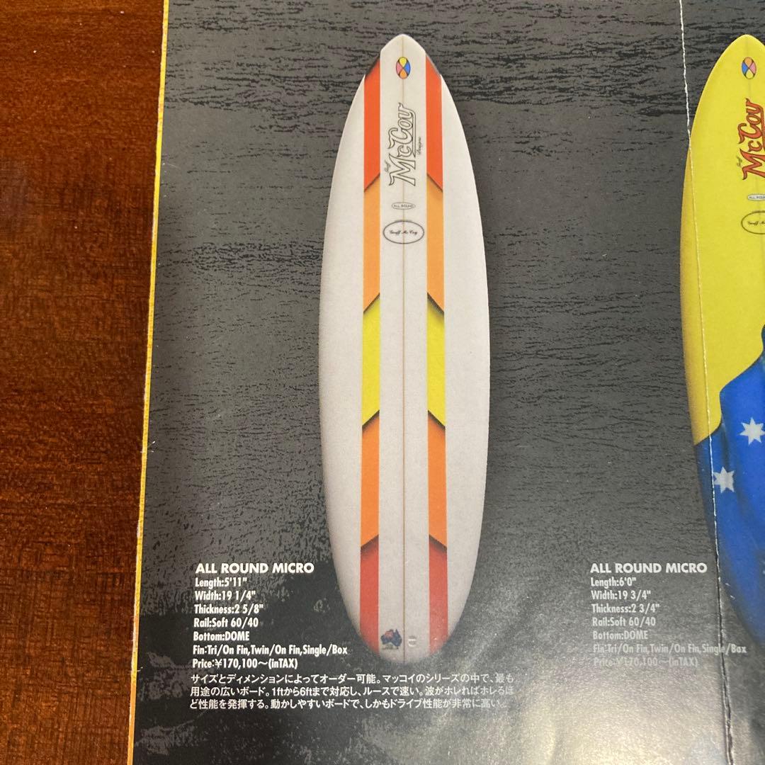 激レア！ハンドシェイプMcCoy サーフボード ALL ROUND