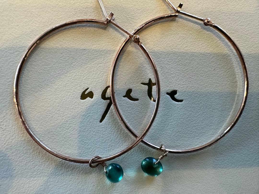 ageteピアスとトップ　　ピンクゴールド