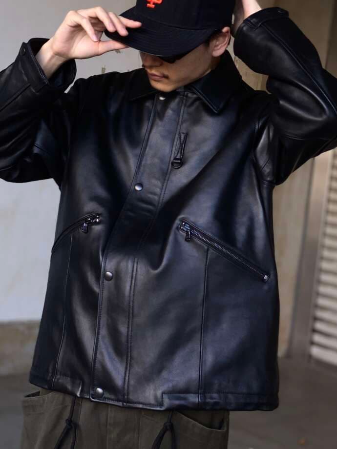 HOUSTON MK3 ブラック レザージャケット L