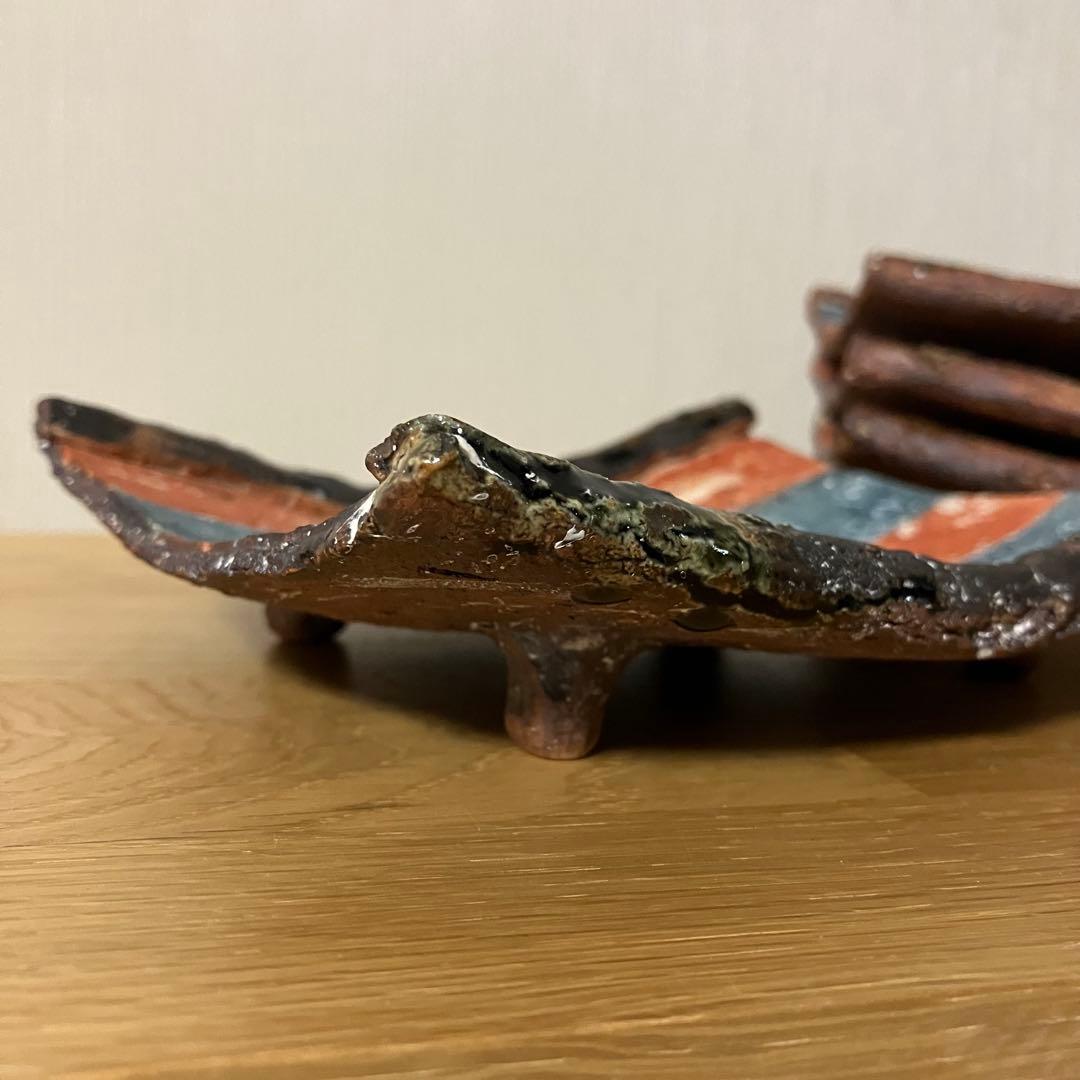 和食器　足付　長方皿　4枚セット