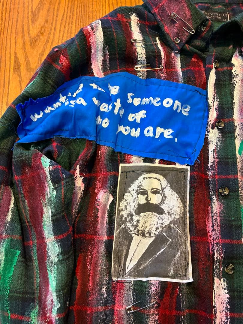 アナーキーシャツ10 \"Grunge or Bread\" メンズXLサイズ