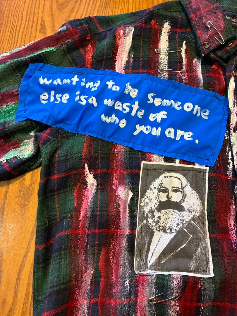 アナーキーシャツ10 \"Grunge or Bread\" メンズXLサイズ