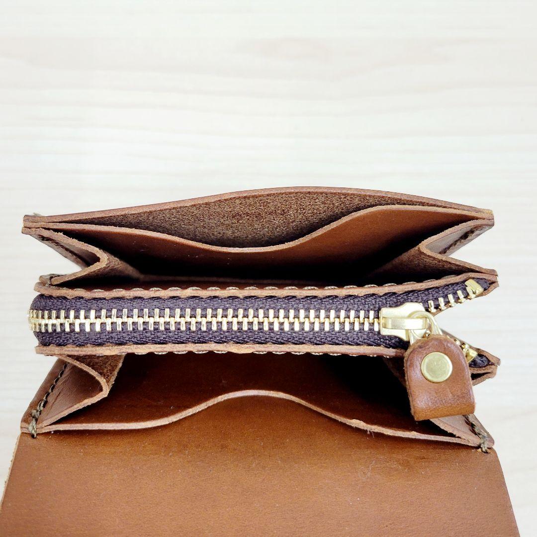 Organ オルガン 二つ折り財布 ブラウン 革　GS-64