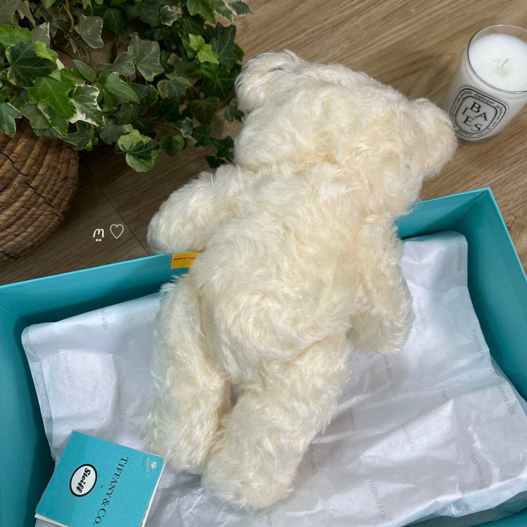 リターントゥティファニーラブテディベア　シュタイフコラボ　ホワイト　ぬいぐるみ