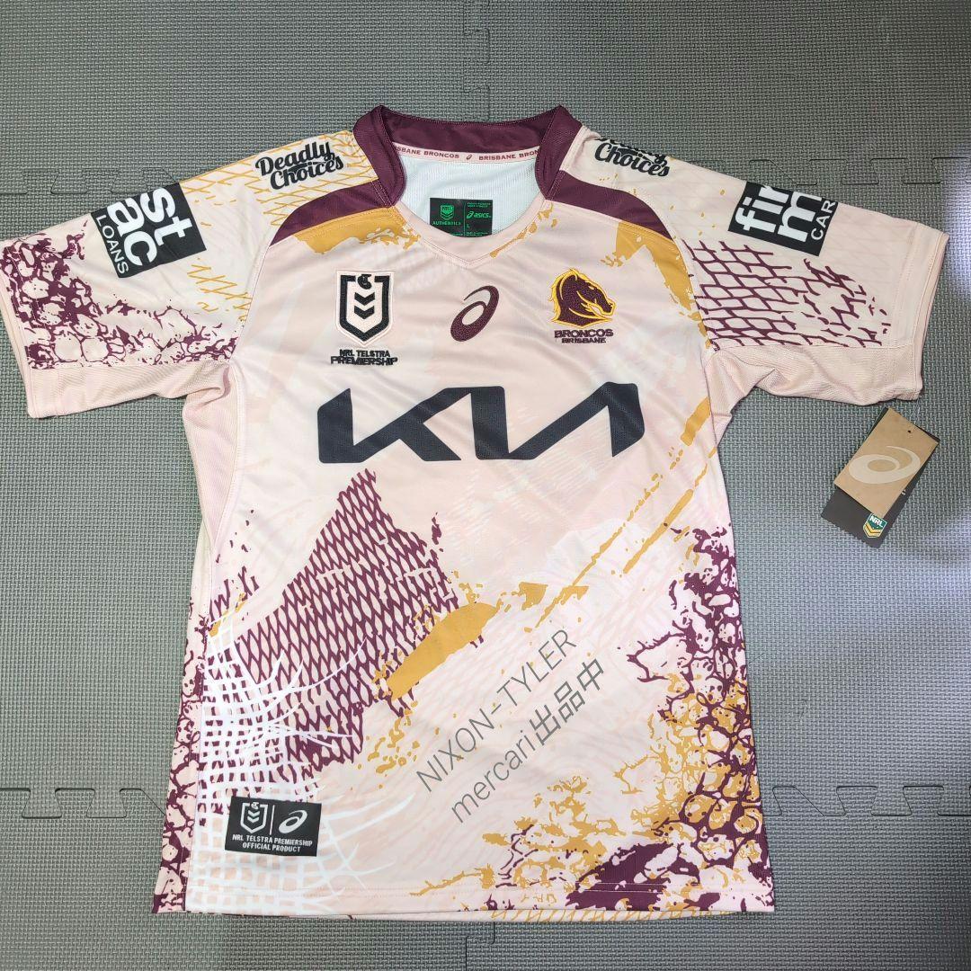 【海外Ｌサイズ】NRL ブリスベン・ブロンコス 2025インディジェナスジャージ