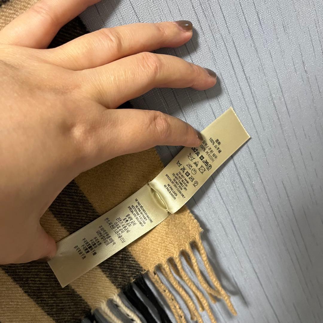 《アフターサービスカード付き》バーバリー　ハート　カシミヤマフラー