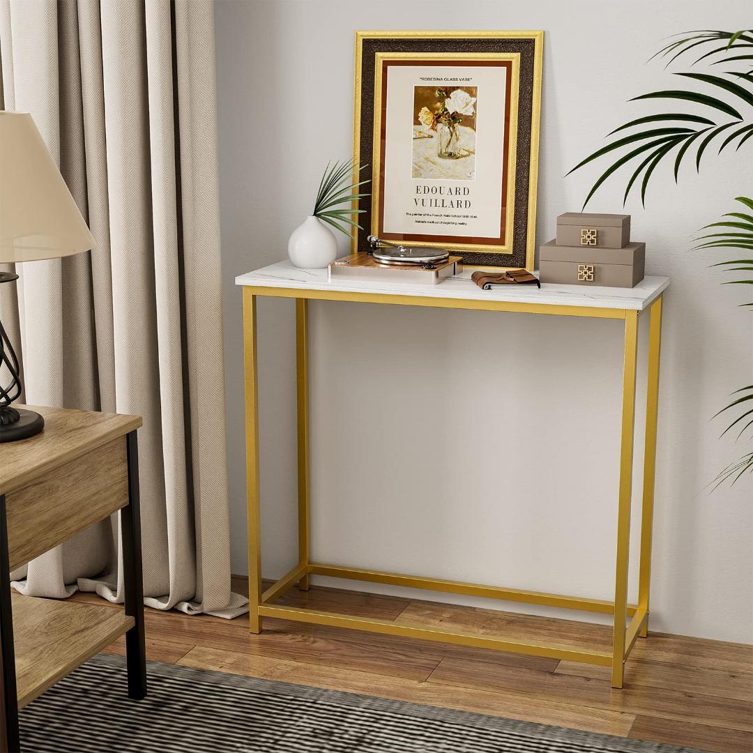 玄関収納 大理石調 高級感のある コンソール サイドテーブル