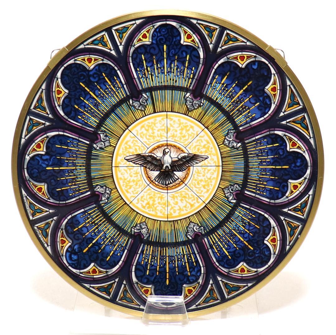 ルイスティファニー ヴィンテージ ステンドグラス 精霊 教会 アメリカ 平和の鳩