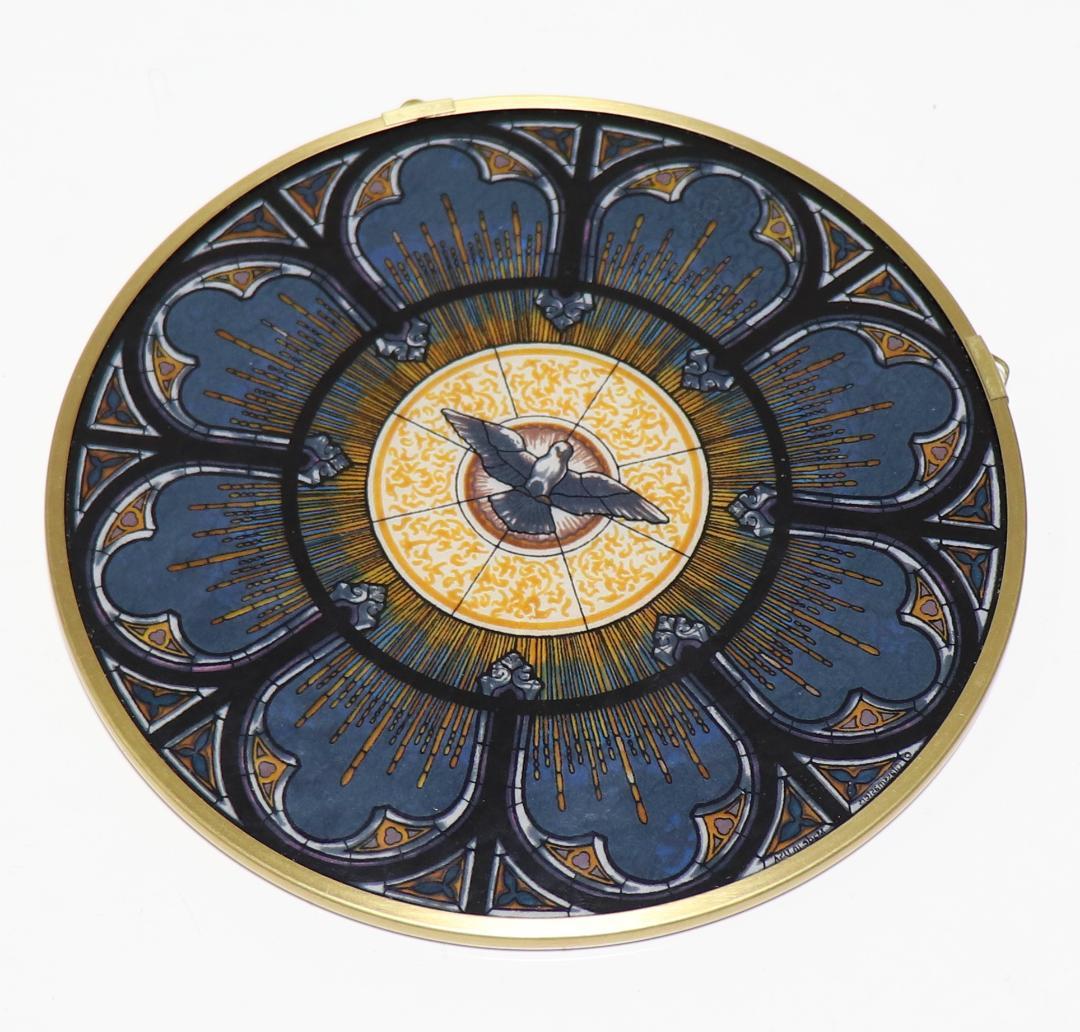 ルイスティファニー ヴィンテージ ステンドグラス 精霊 教会 アメリカ 平和の鳩