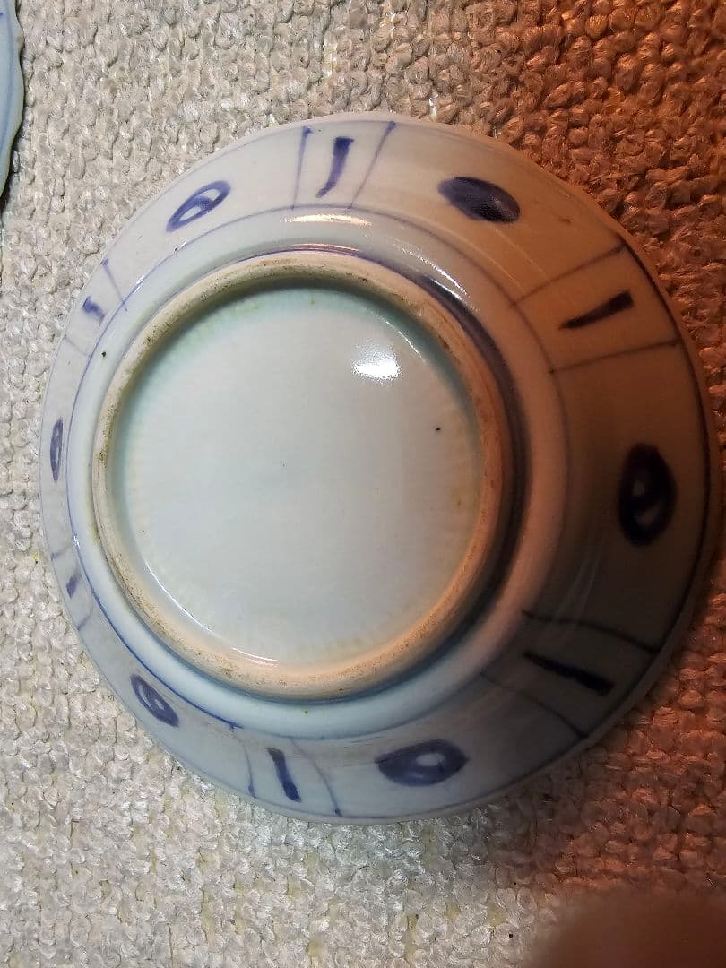 値下げ限界‼️早い者勝ち 新渡品 江戸後期から明治初 芙蓉 花鳥文 9客セット