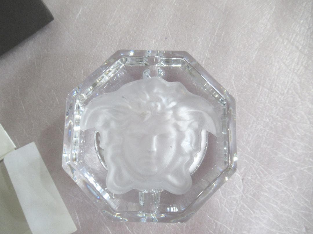 VERSACE ヴェルサーチ　灰皿　アッシュトレイ　メデューサ　クリスタルガラス