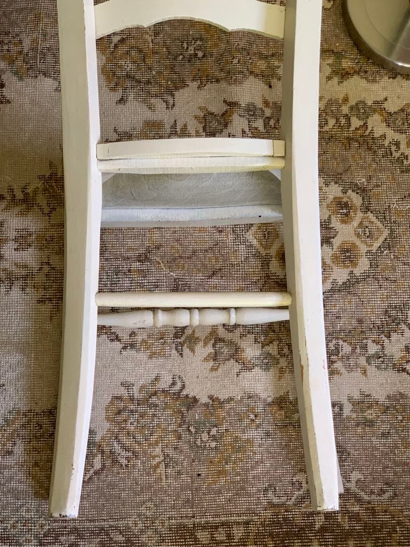 フランスアンティーク チェア ホワイトペイント フレンチペイント