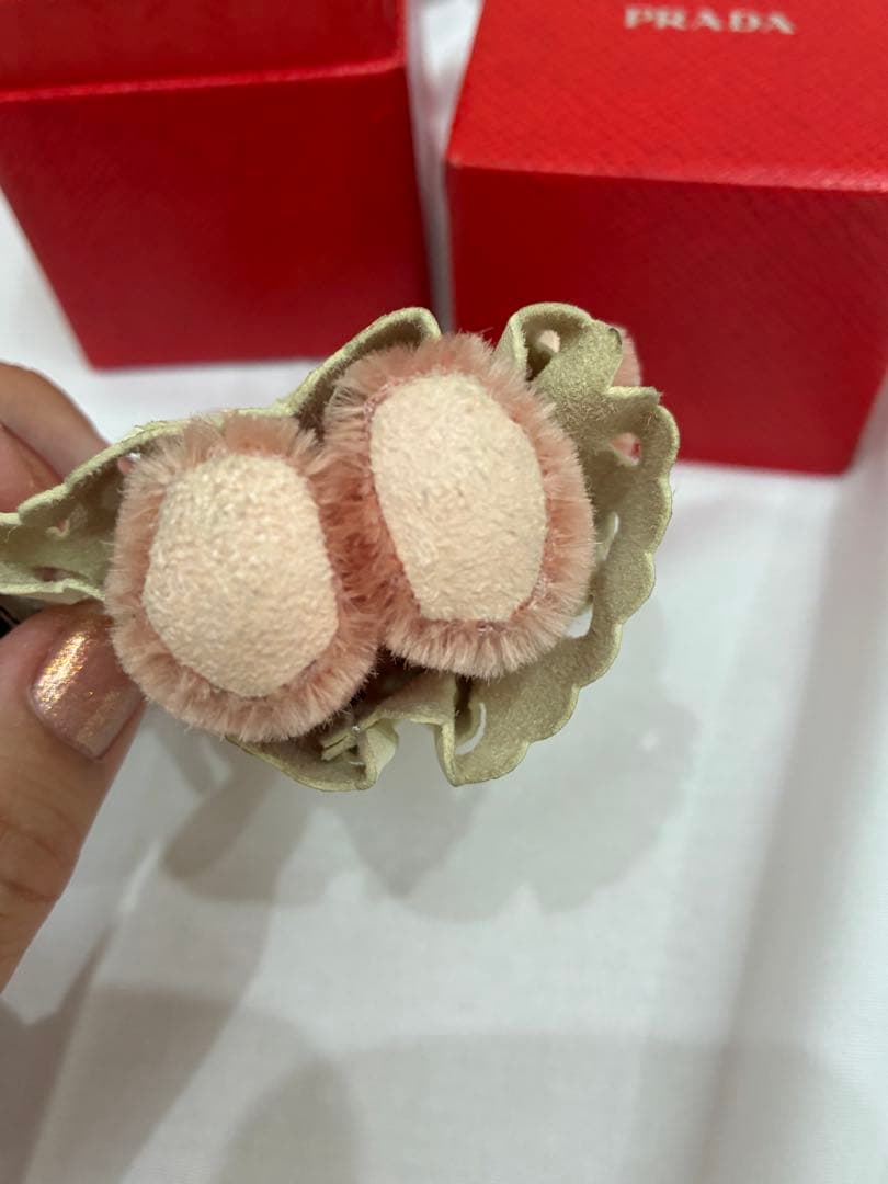 U*I様 ⭐︎PRADA⭐︎ プラダ　ピンク　くま　ベア　チャーム　キーホルダー
