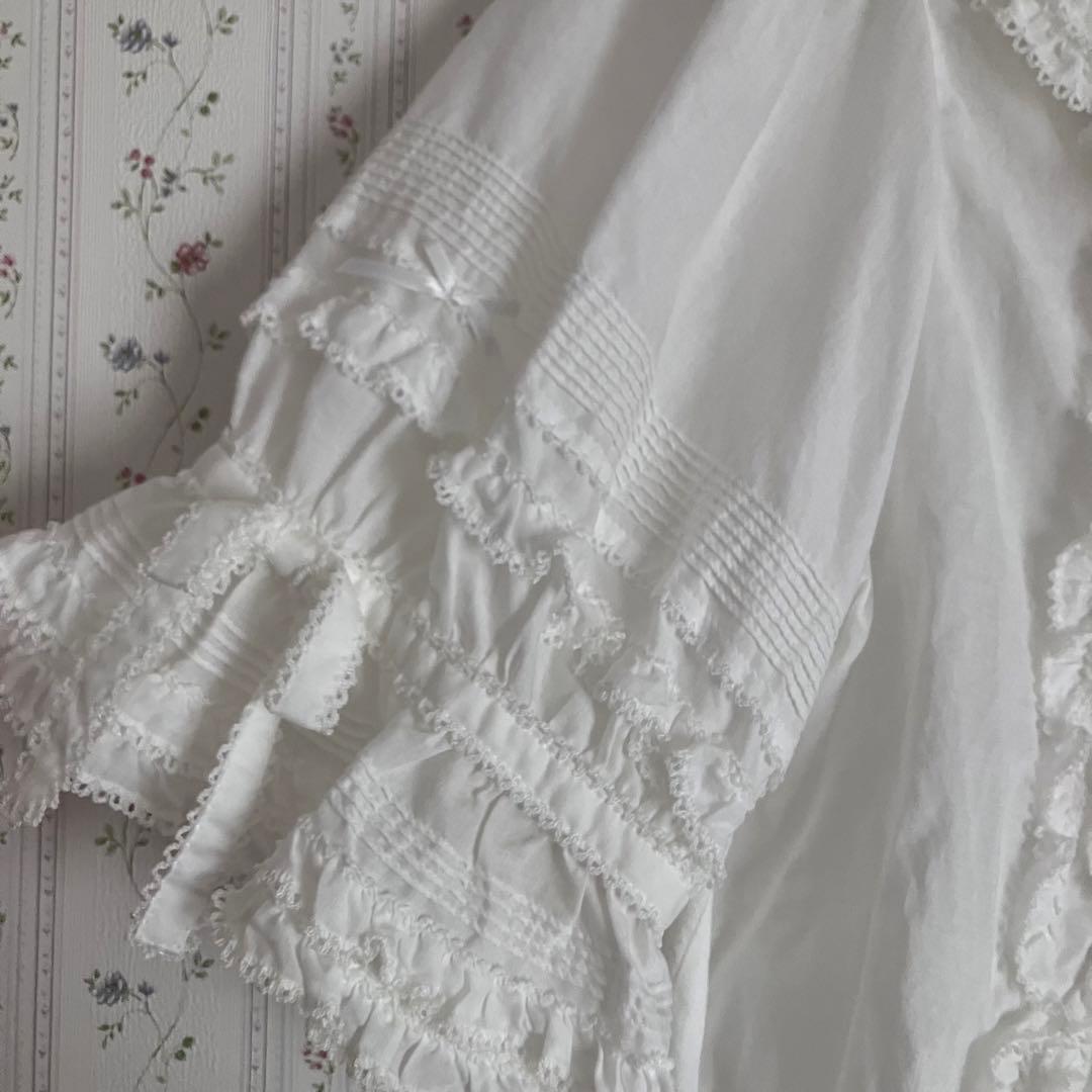 ピンクハウス　ブラウス　半袖　白