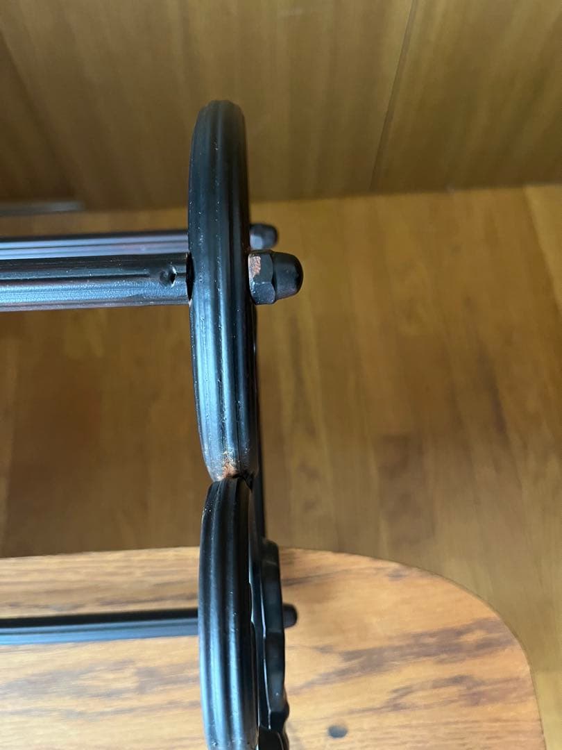 アイアン製　タオルハンガー　ブラック 組み立てカンタン