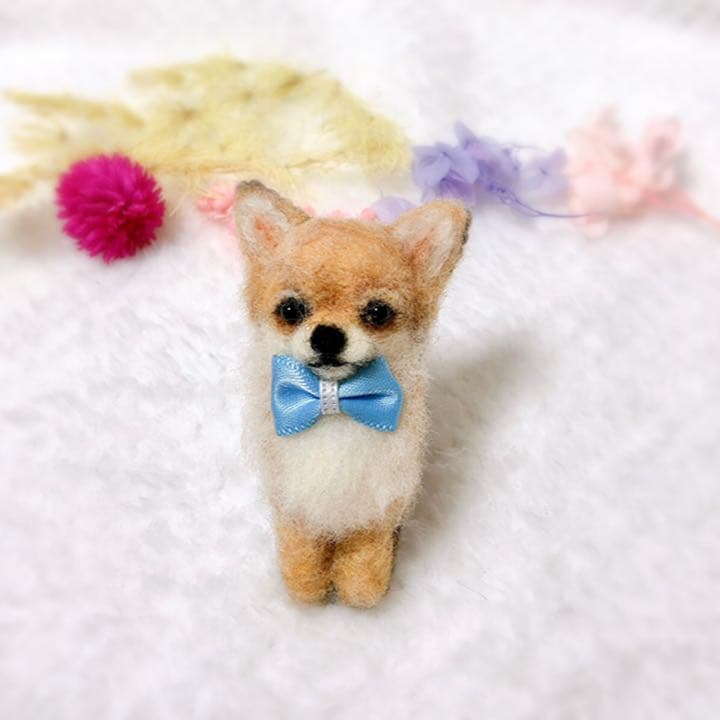 お客様確認用！羊毛フェルト☆ハンドメイド♪チワワブローチ