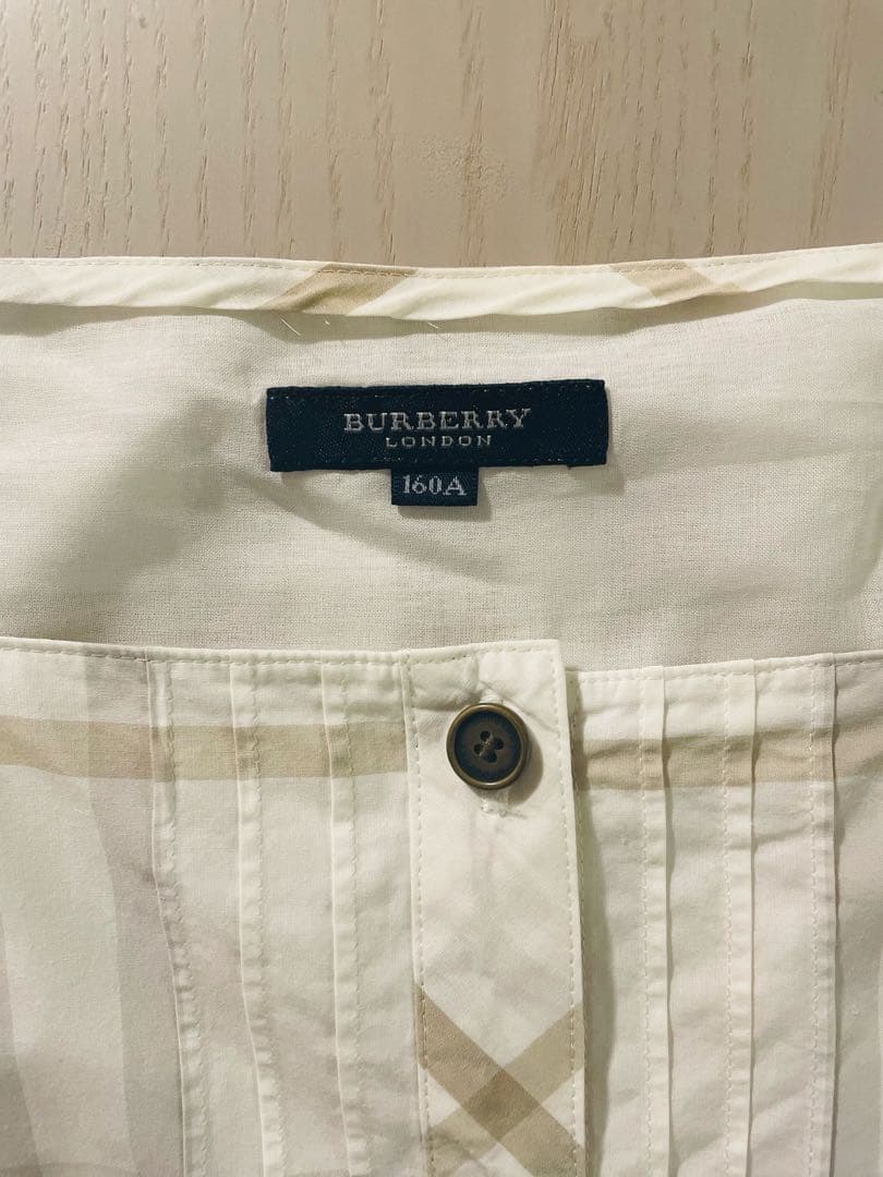 BURBERRY チェック柄 半袖ワンピース 160A