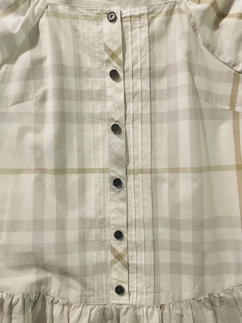 BURBERRY チェック柄 半袖ワンピース 160A