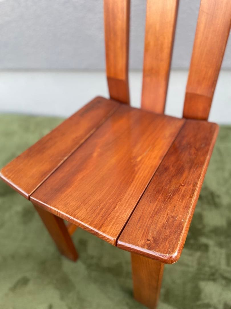 二脚セット　北欧レトロ カナディアン 木製椅子 ダイニングチェア ビンテージ