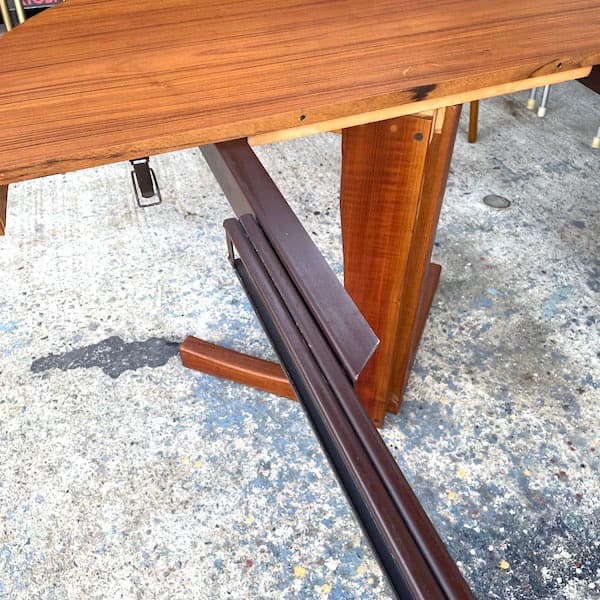 北欧ビンテージ　デンマーク　伸縮ダイニングテーブルテーブル　円形