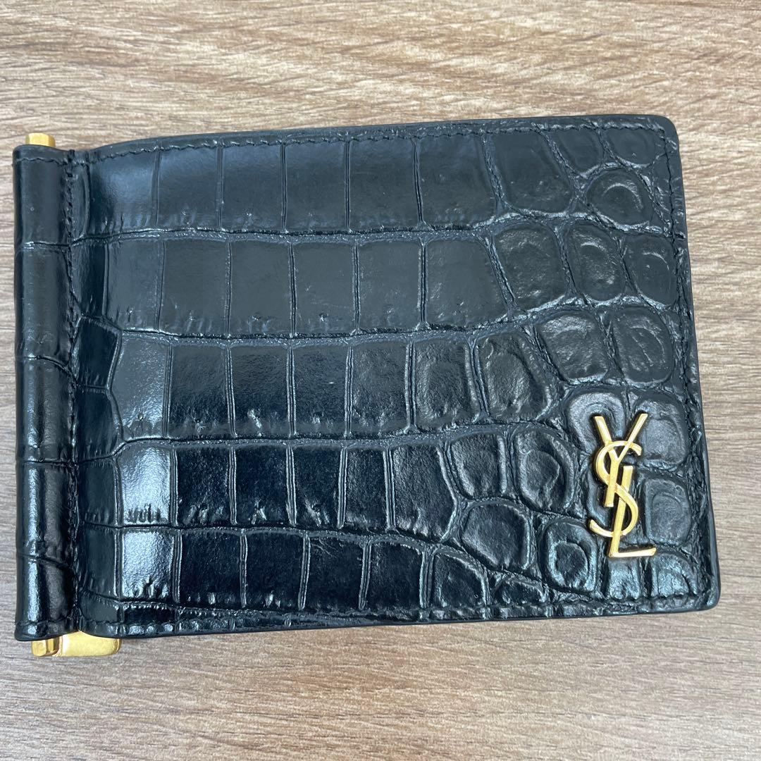 YSL クロコダイルレザー マネークリップ