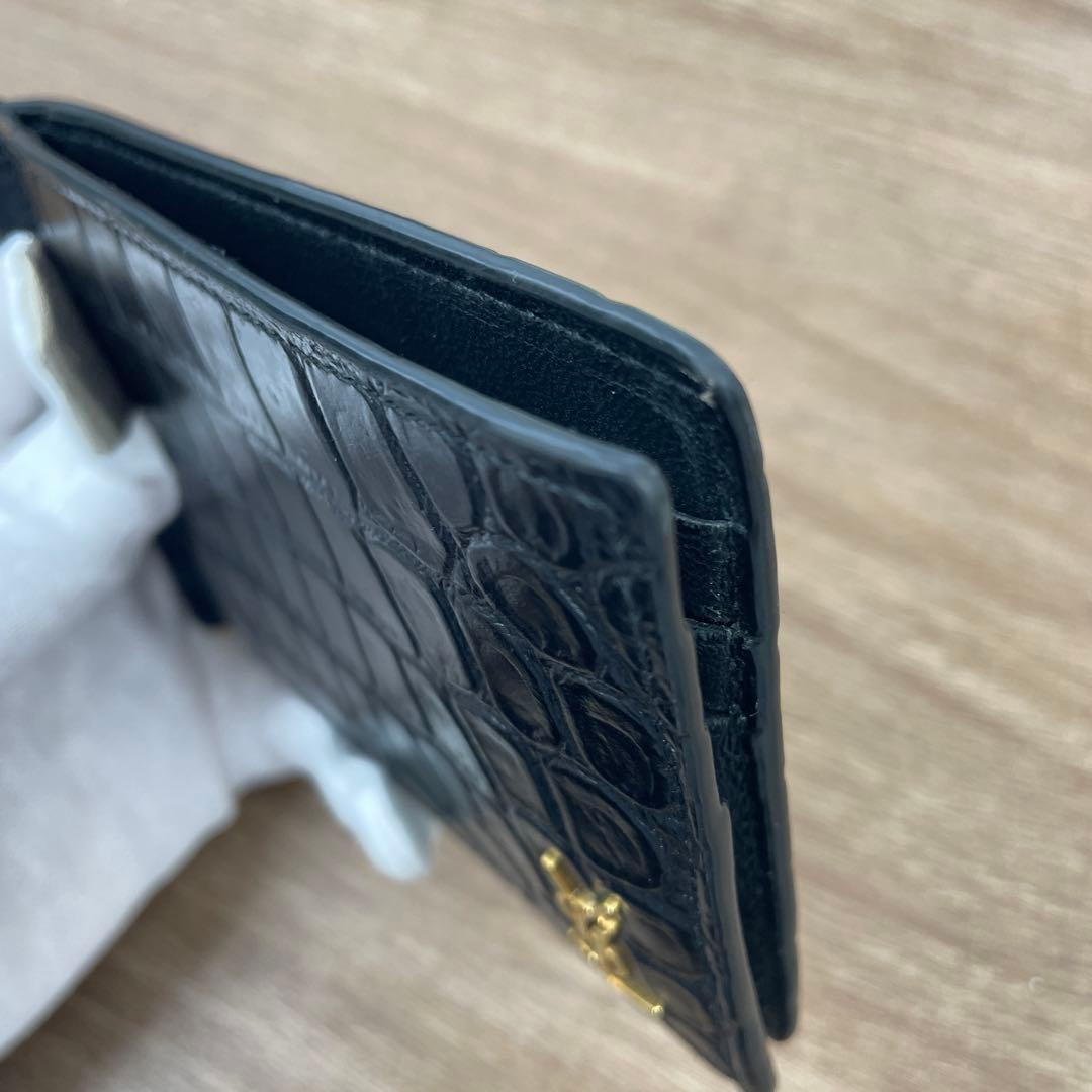YSL クロコダイルレザー マネークリップ