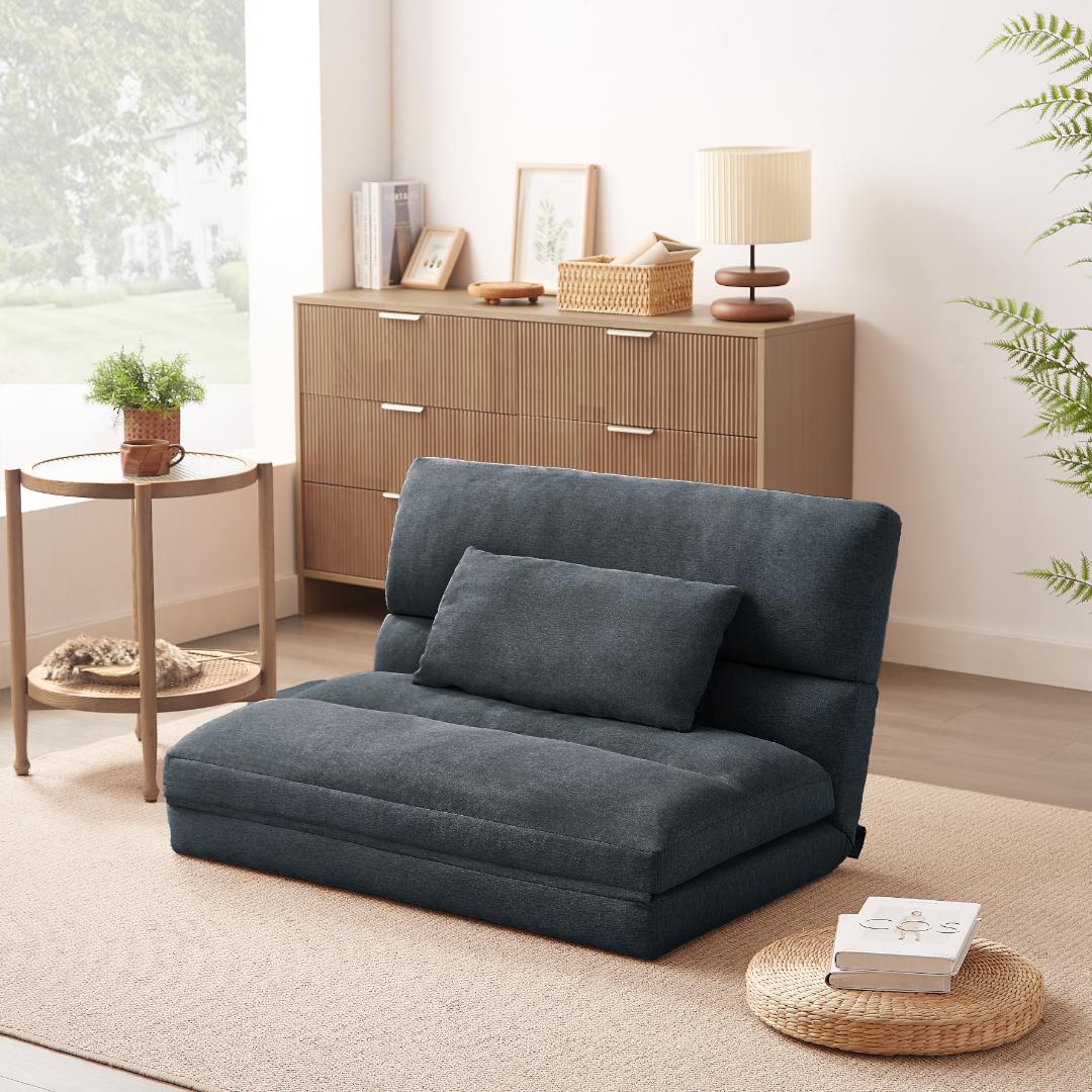 折りたたみ ソファベッド 座椅子 幅103cm 2人掛け ソファ リクライニング