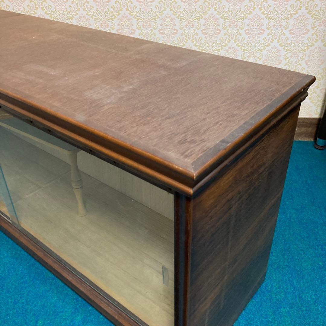 昭和レトロ　ガラス戸棚