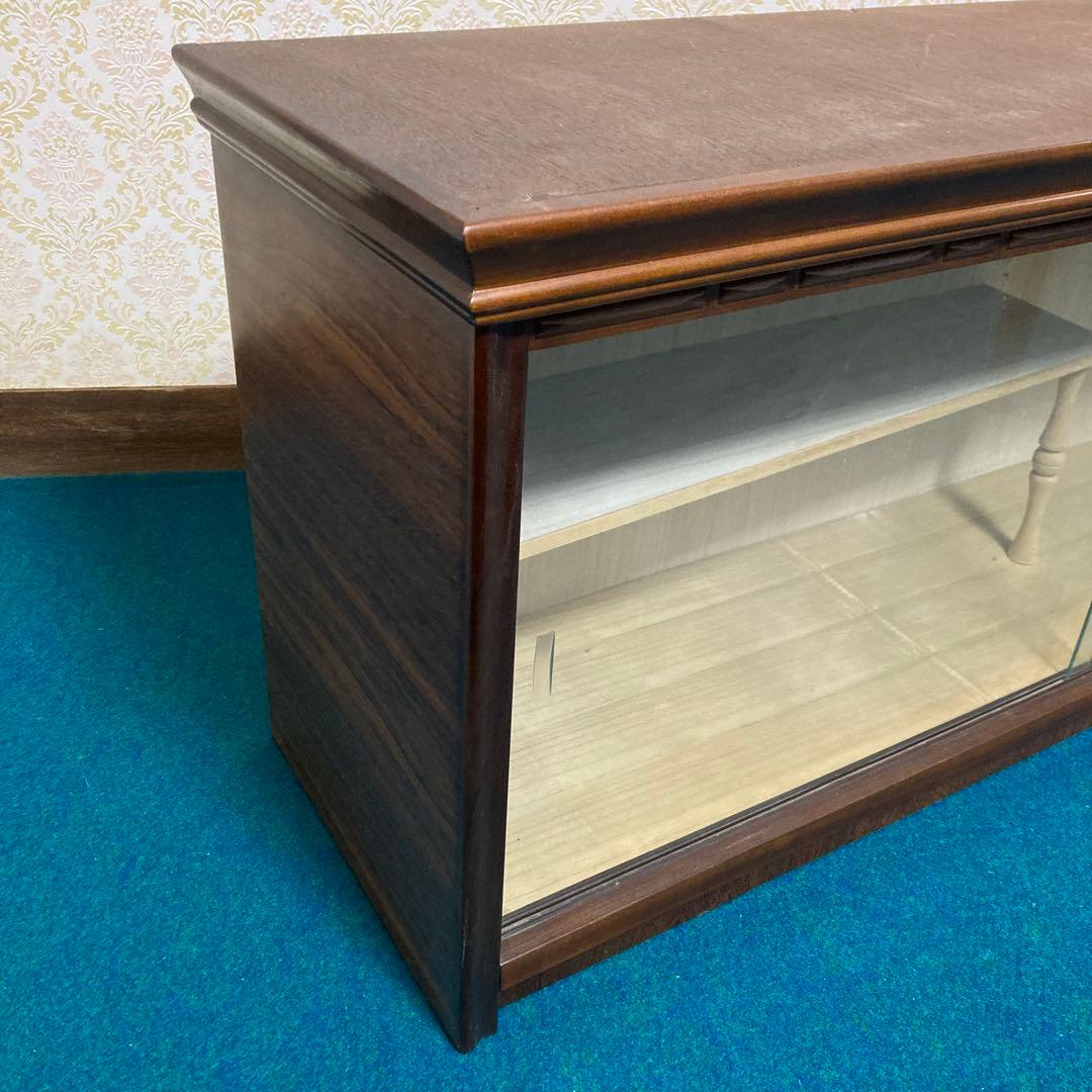 昭和レトロ　ガラス戸棚