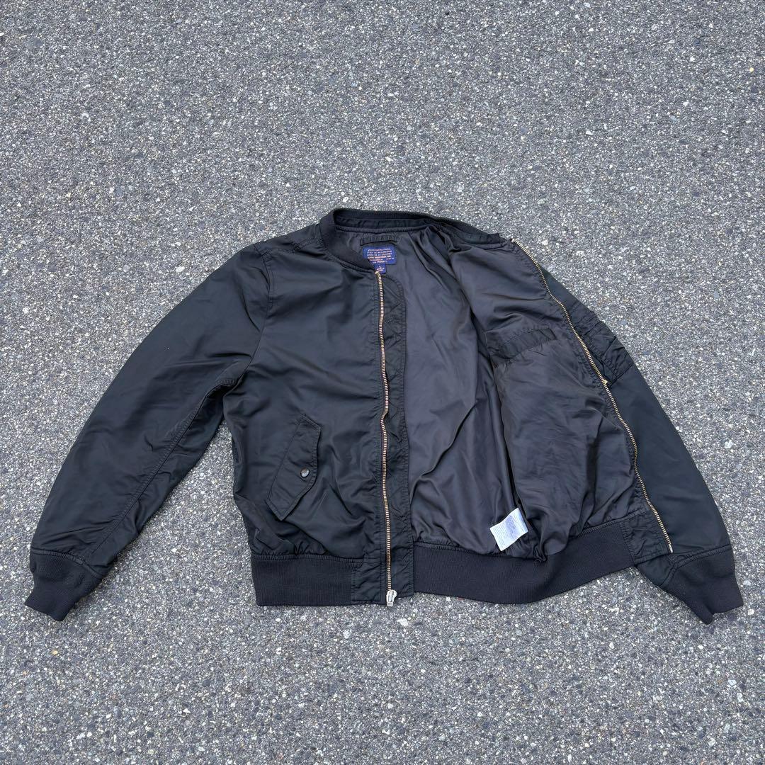 00s ALPHA ma-1 ブラック フライトジャケット ヴィンテージ L