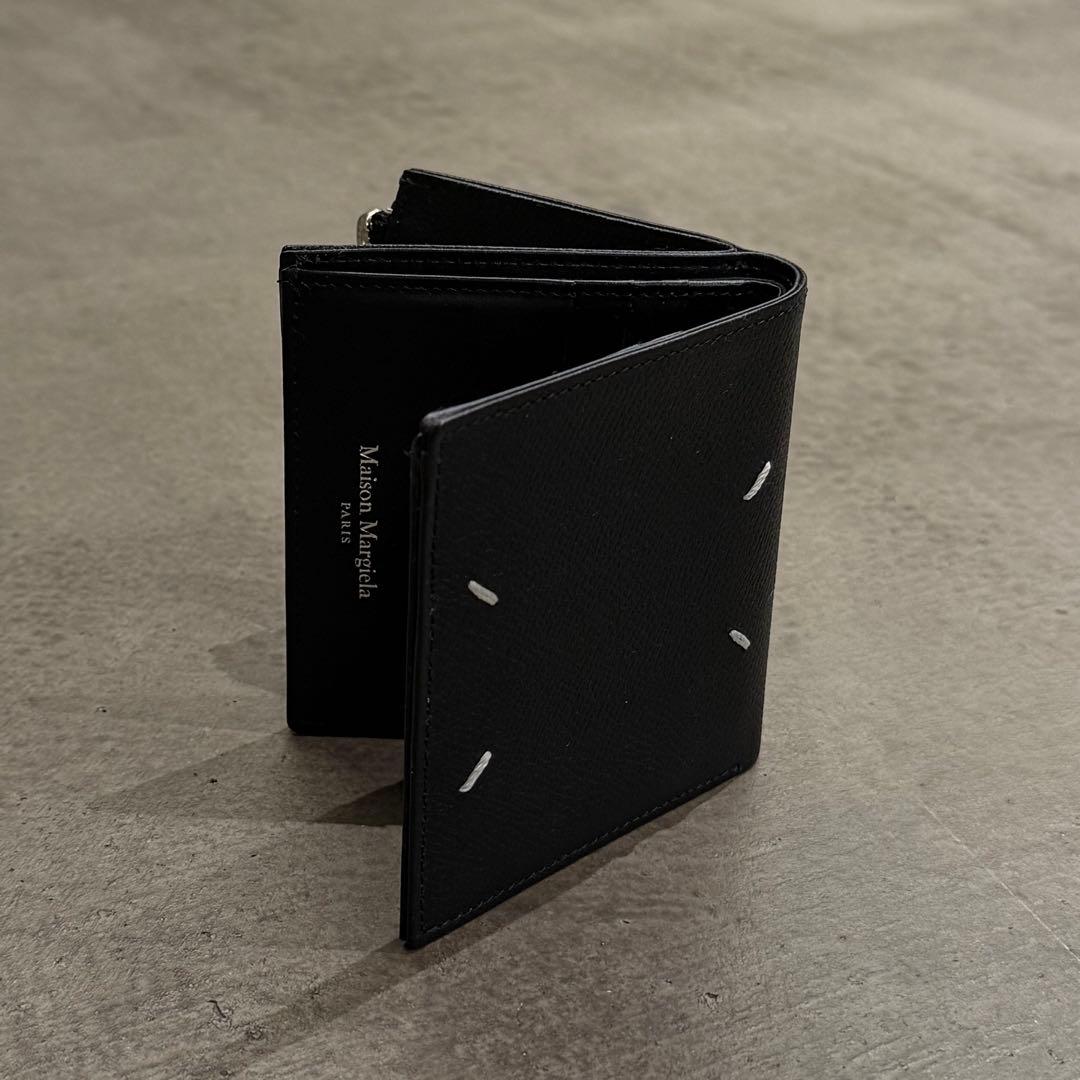 Maison Margiela メゾンマルジェラ 二つ折り財布 レザー ブラック
